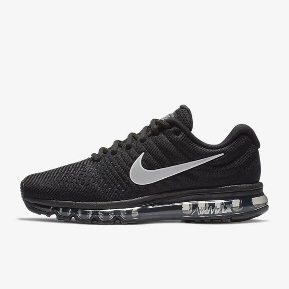 Nike Air Max 2017 Shoes Triple Black Reflective White 849559-001 Mens - Picture 7 of 8